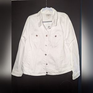 White jean jacket torrid